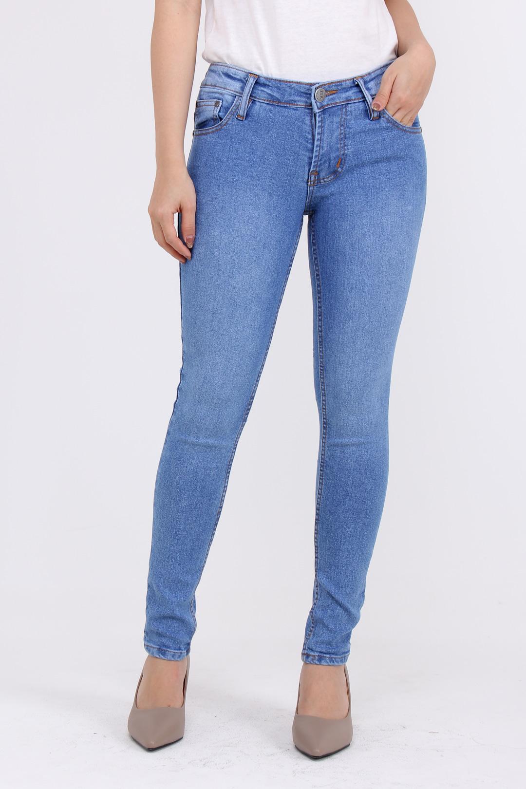Celana Panjang Jeans Wanita Casual Mid 