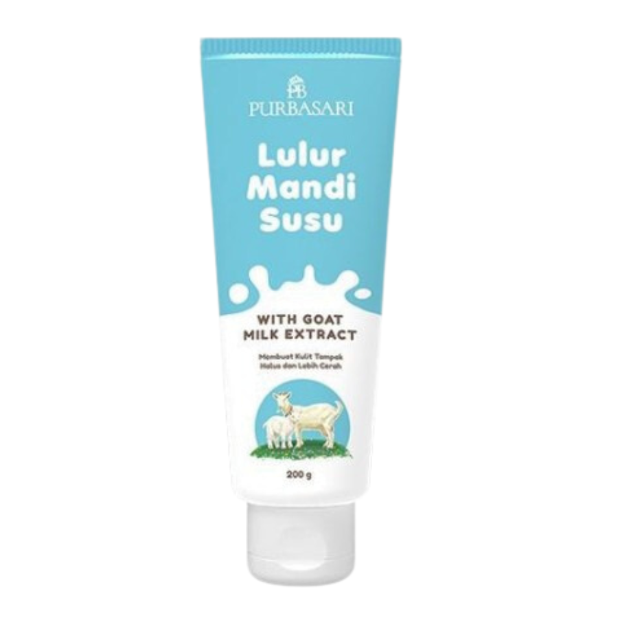 PURBASARI Lulur Mandi Susu 200GR (Tube) Body Scrub with Goat Milk