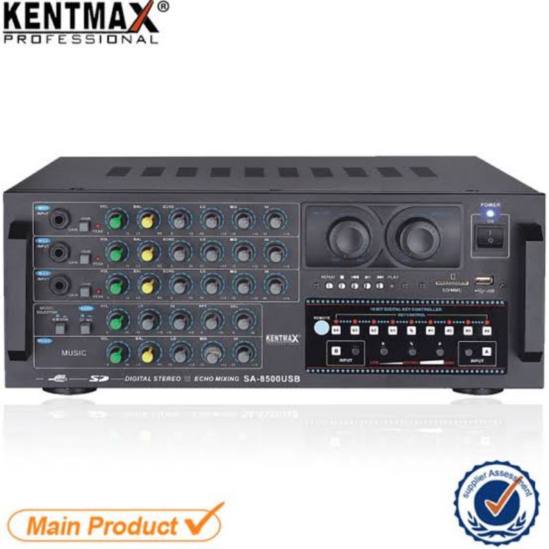 POWER AMPLIFIER KENTMAX KM 8500 KM8500 AMPLI MIXER EQUALIZER STABILIZER