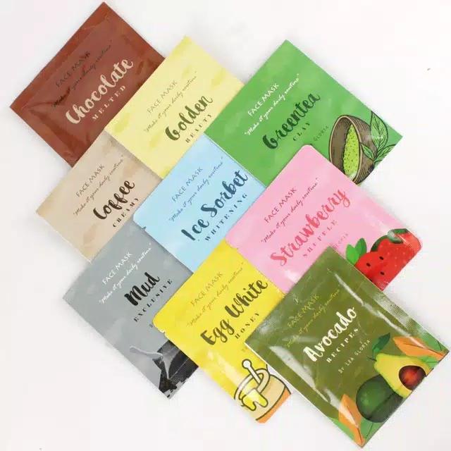 Masker Wajah 20 Gram Masker Bubuk Lea Gloria 10 Varian Organik Non Organik Lazada Indonesia