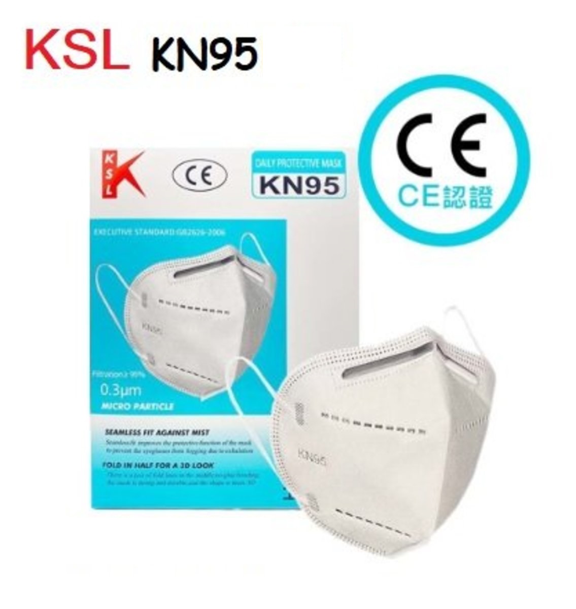 1 Box 10 Pcs Masker Kn95 N95 Ksl Earloop Face Mask Bersertifikat Ce Original Asli Disposable Anti Polusi Dan Virus Lazada Indonesia