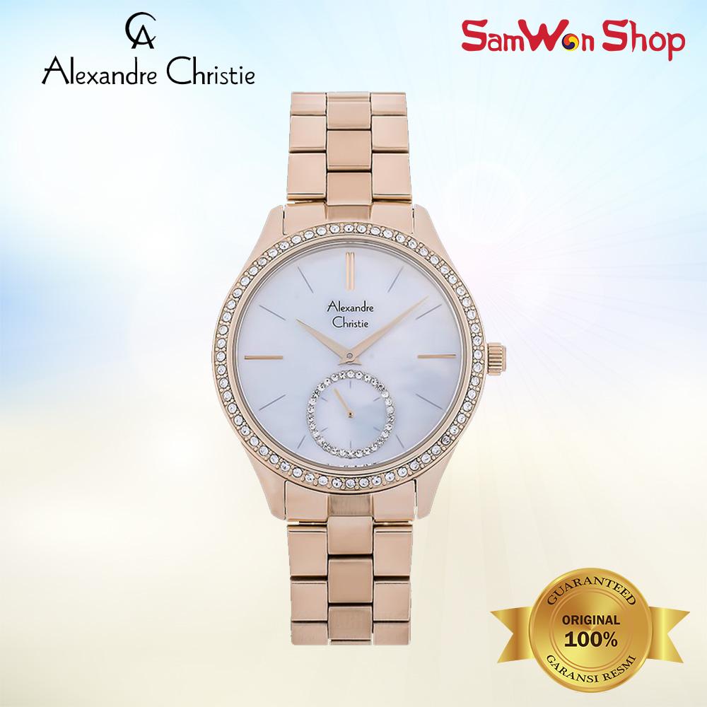 ALEXANDRE CHRISTIE AC 2715 BFBRGMS MOTHER OF PEARL ROSE GOLD 100% ORI