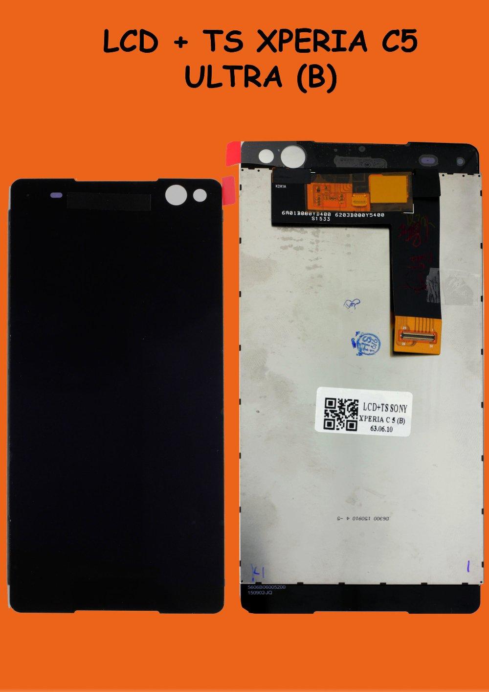 Lcd Touchscreen Sony Xperia C5 Ultra Black Original