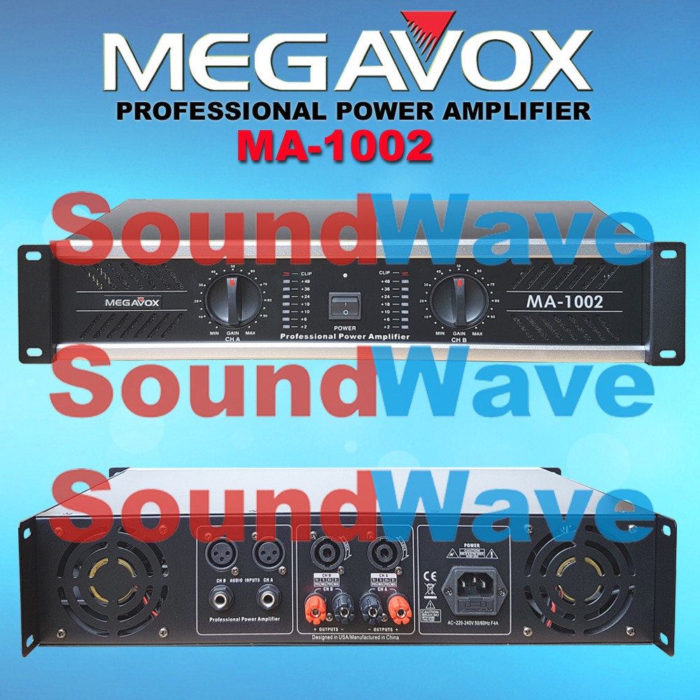 MEGAVOX MA 1002 POWER AMPLIFIER 