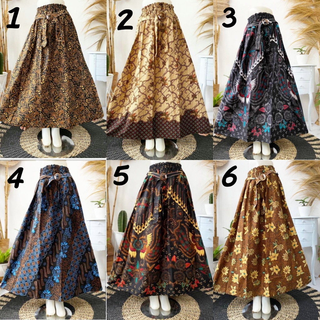 Rok Batik Wanita Terbaru Rok Panjang Syari Batik Klok Bawahan Batik Lazada Indonesia