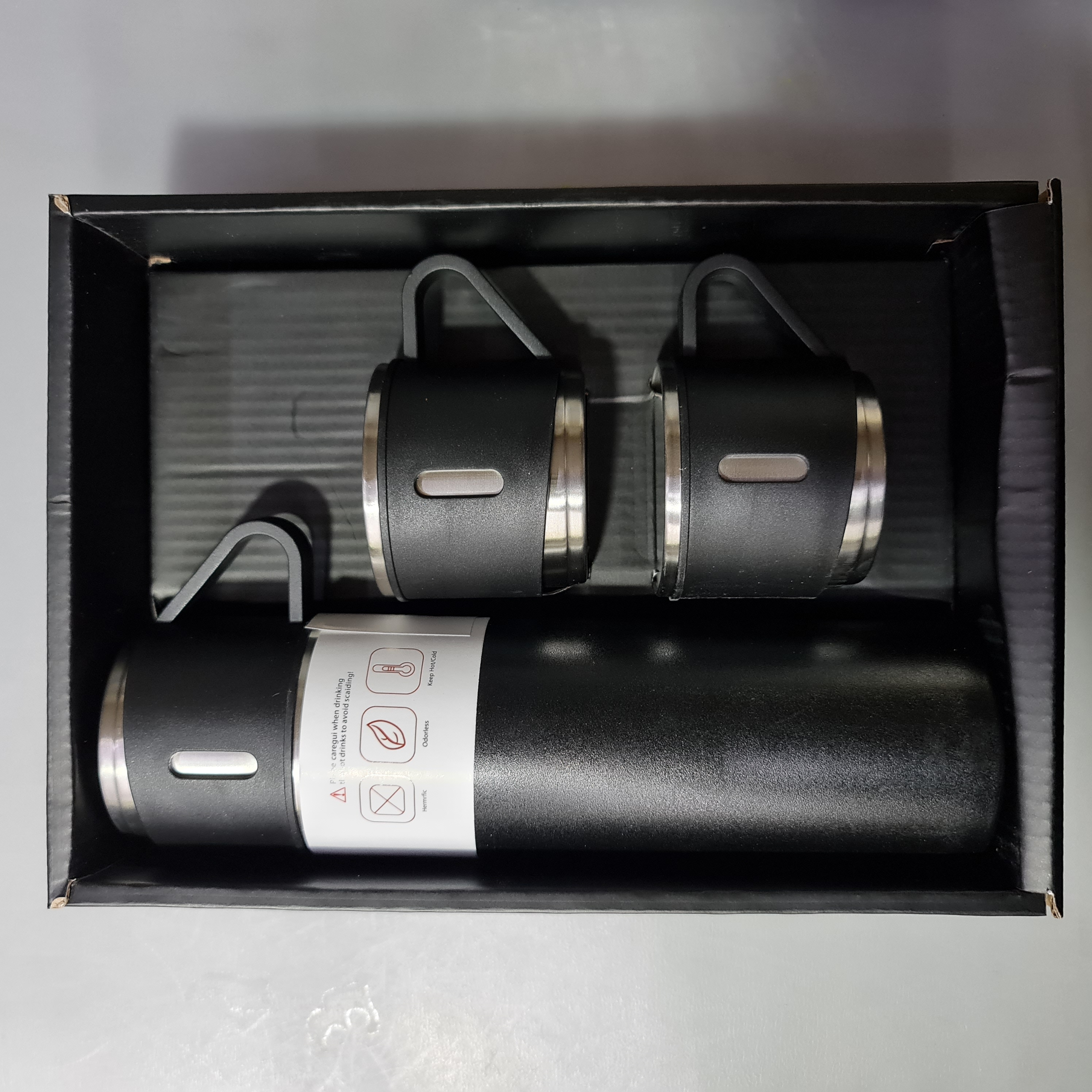 Termos Sultan Vacuum Flask Set Thermos Set 3in1 SUS304 Stainless Steel Bisa  Panas Dingin Anti Korosi Cangkir Set