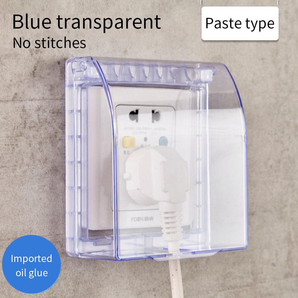 ACE ONE Universal 86 Type Wall Socket Waterproof Box Transparent Plate Switch Protection Cover Outdoor Socket Box Cover Protector 【IN STOCK】热销