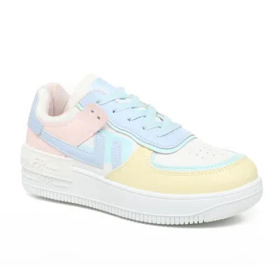 PVN Kara Sepatu Sneakers Wanita Sport Shoes Candy Pink White Blue 372