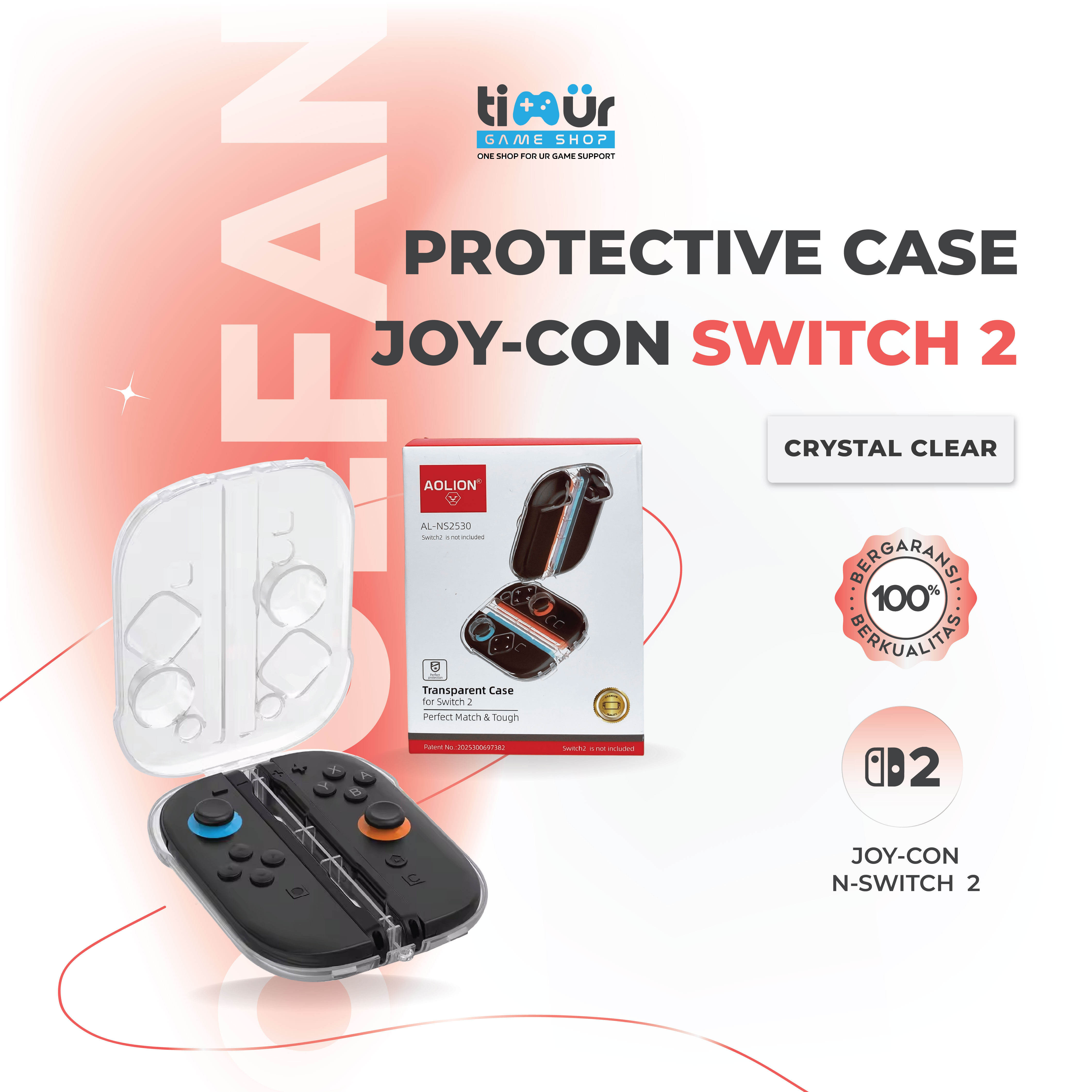 Transparent Protective Case Crystal Storage Tempat Penyimpanan Joy