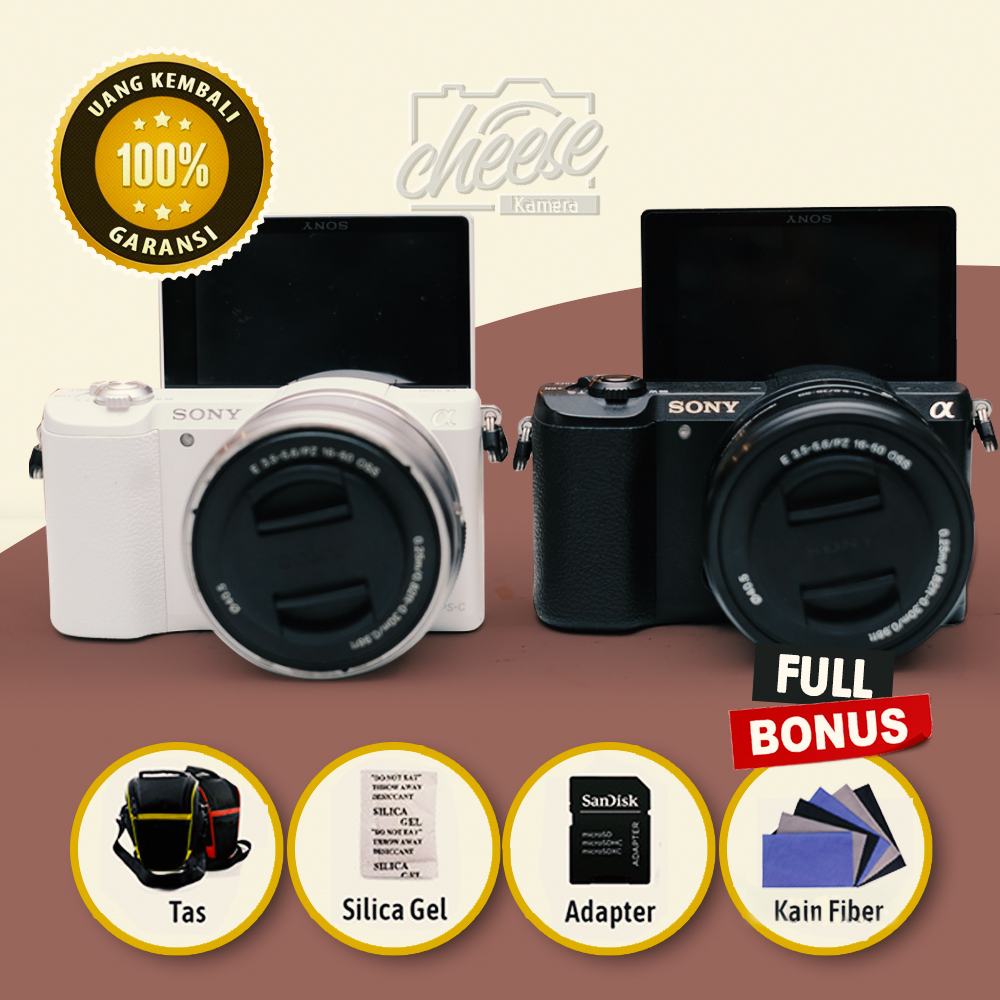 KAMERA SONY A5100 MIRRORLESS MULUS FULSET MURAH SIAP PAKAI BUKAN A6000