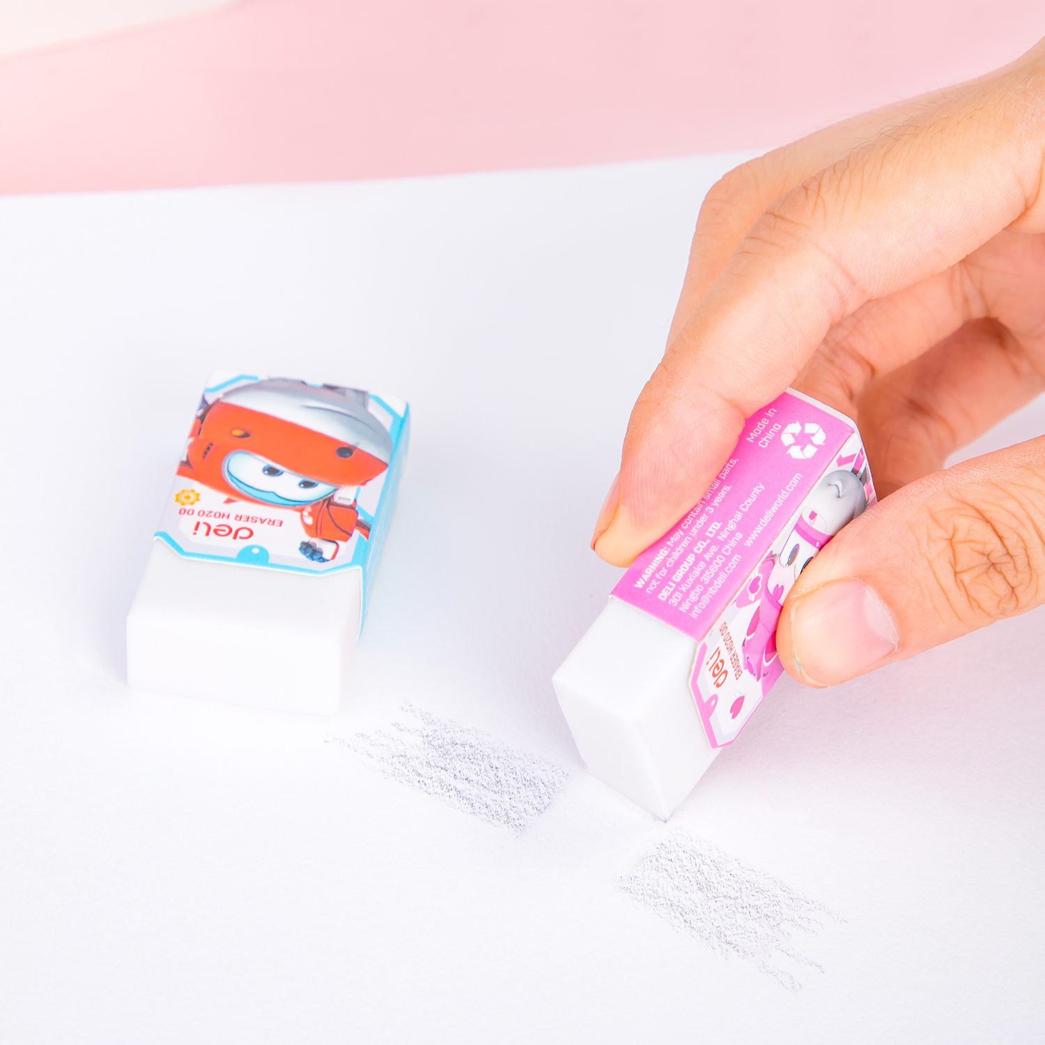 Deli Penghapus Pensil Kecil Karakter Super Wings Bersih Dan Bebas Debu Putih 45 25 12mm Eh02000 Lazada Indonesia