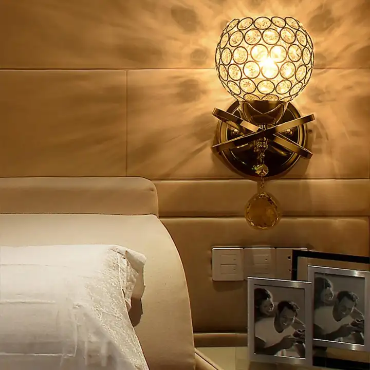 Modern Style Home Lighting Living Room Wall Lamp Luxury Crystal Living Room Wall Lamp Luxury Crystal