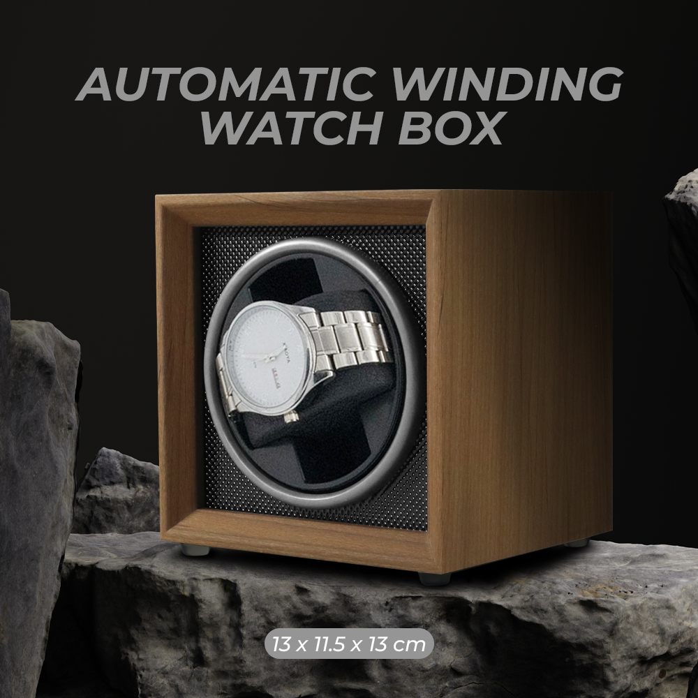 Automatic winding shop watch box