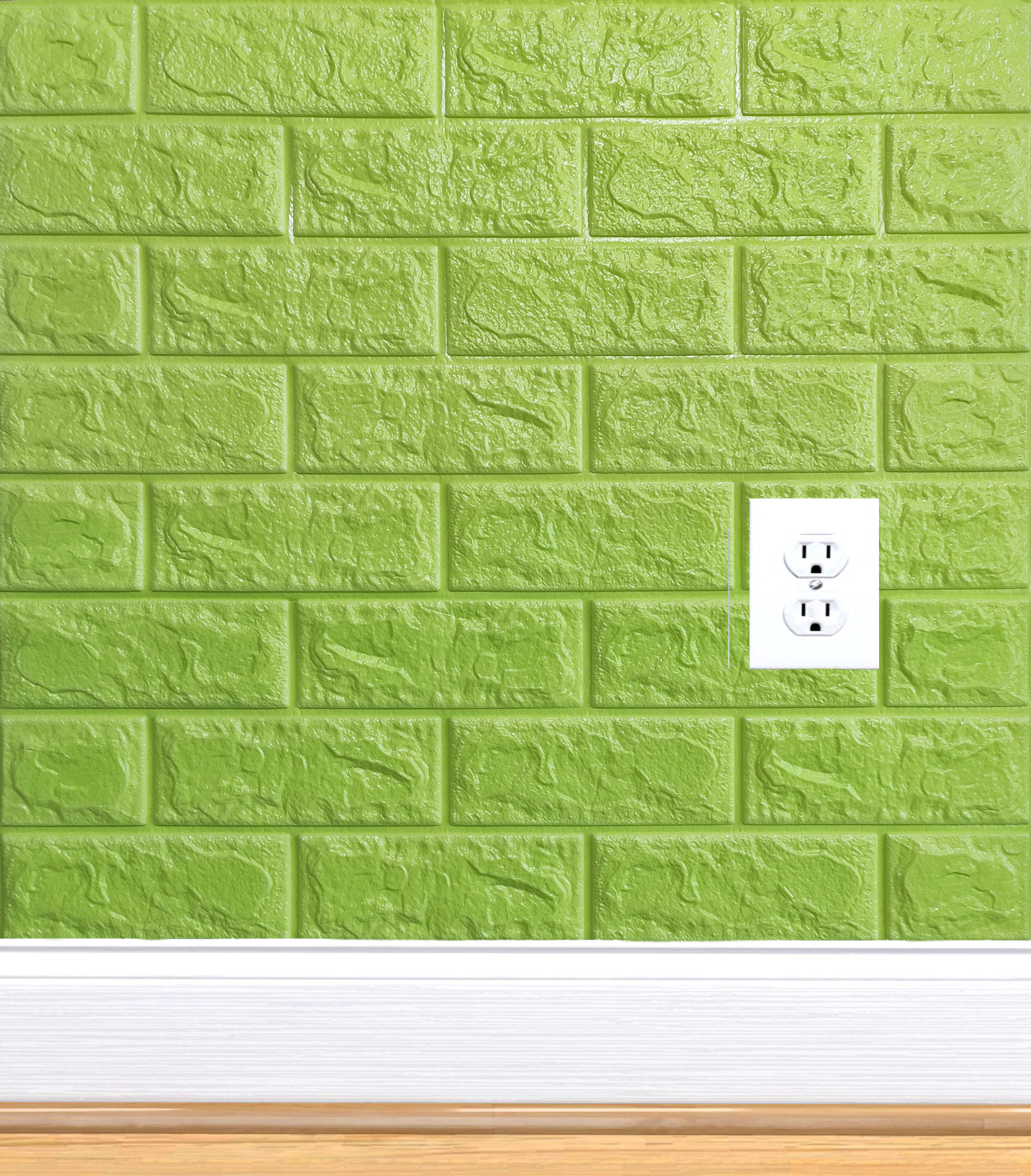 Wallpaper Dinding 3d Ukuran 38X70CM Wallpaper Foam & Hiasan Sticker 3d