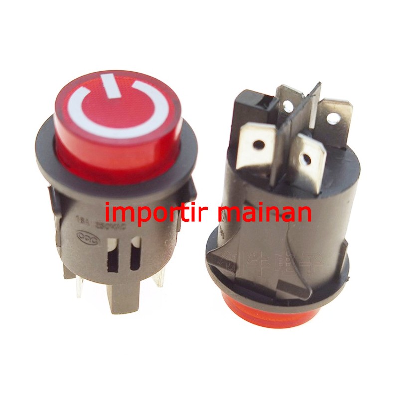 tombol on off bulat mobil aki anak saklar on off bulat 3P atau 4P ...