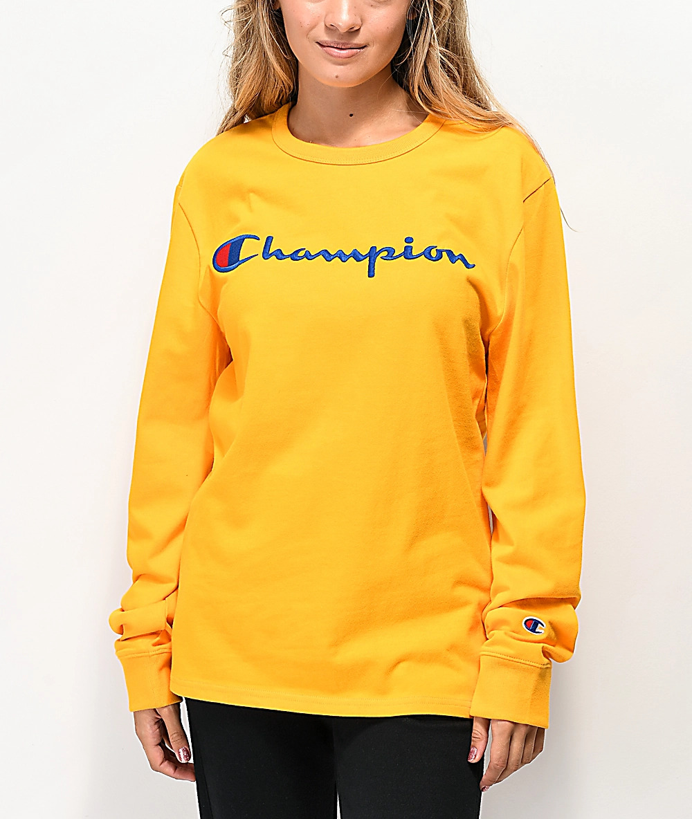 Champion Long Sleeve Embroidered Script 