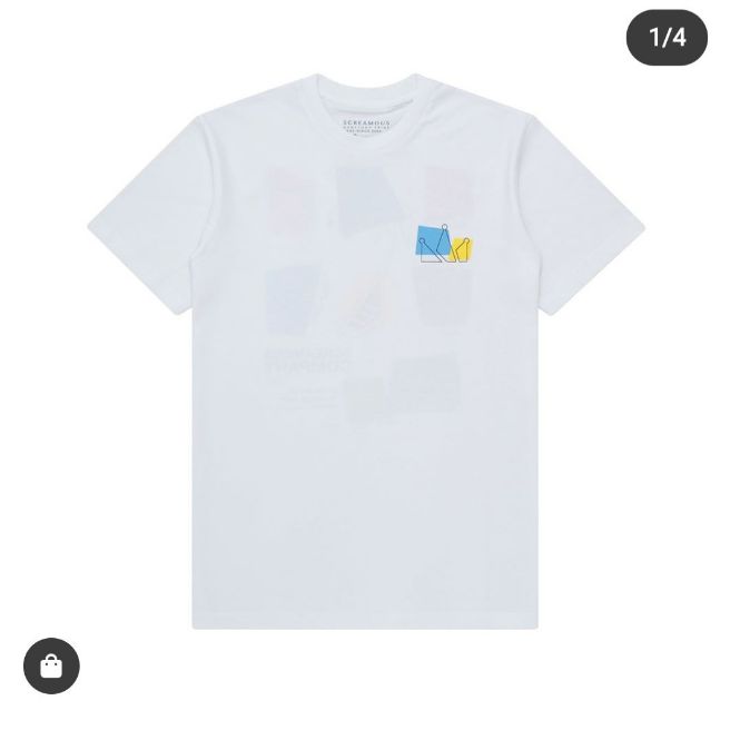 t shirt screamous terbaru white 