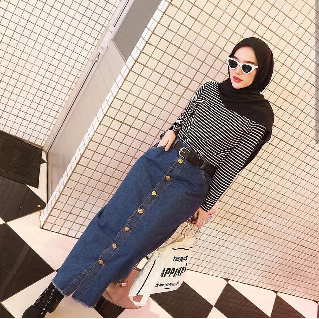 LONG SKIRT DENIM