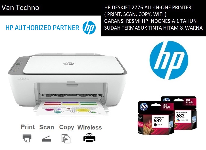 HP DeskJet Ink Advantage 2775 Wireless All In One Printer ( Print, Scan,  Copy ) | Lazada Indonesia