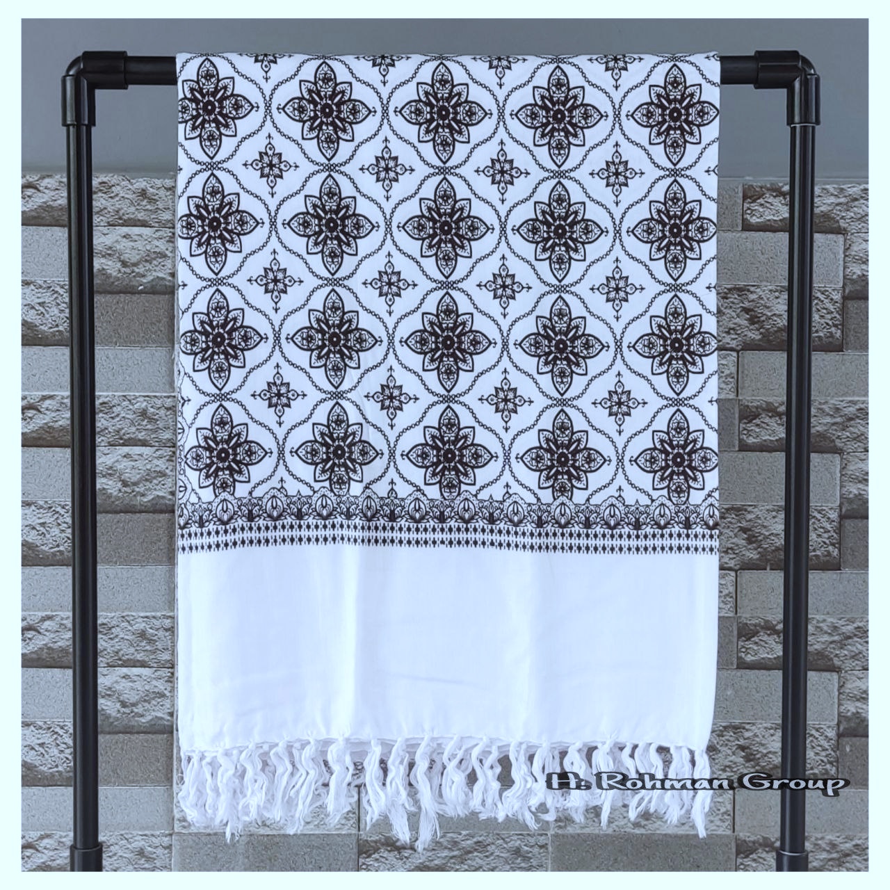 SORBAN EXCLUSIVE H ROHMAN MOTIF BATIK SORBAN HABIB BAHAR HALUS LEMBUT ...