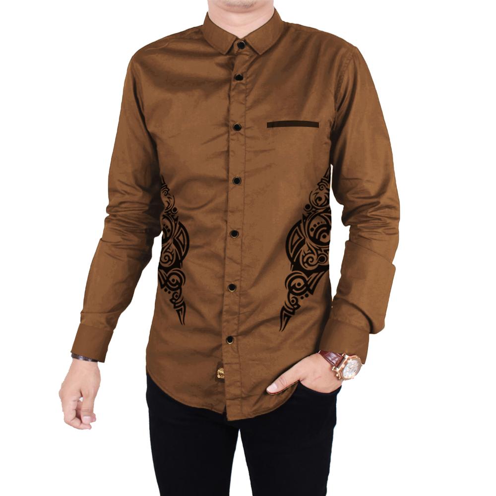 FortGlass KOKO PUTRA GAMIS MUSLIM PRIA LEBARAN MUSLIMAH COWO KEMEJA PRIA LENGAN PANJANG ATASAN PRIA LENGAN PANJANG POLOS HITAM PUTIH SLIMFIT FORMAL CASUAL PAKAIAN COWOK COWO