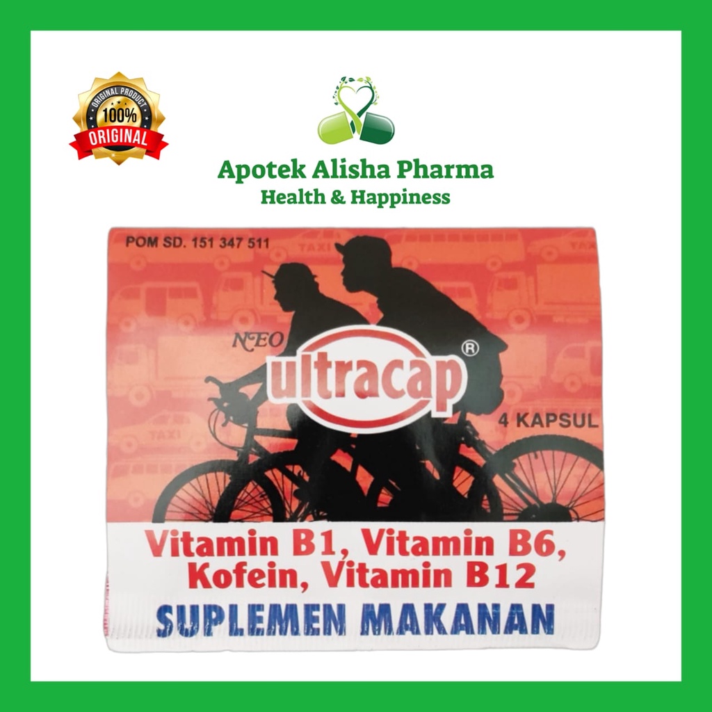 Neo Ultracap Tablet (Strip 4tablet) - Ultrakap Kaplet Vitamin B ...