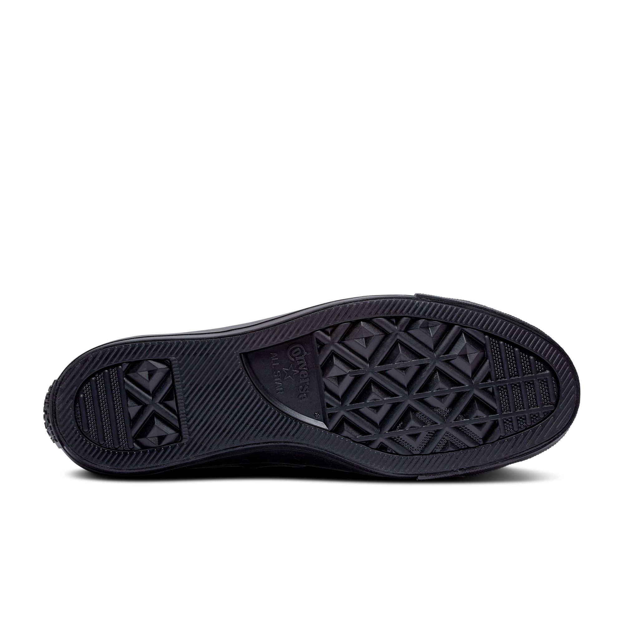 converse all star hi leather black mono