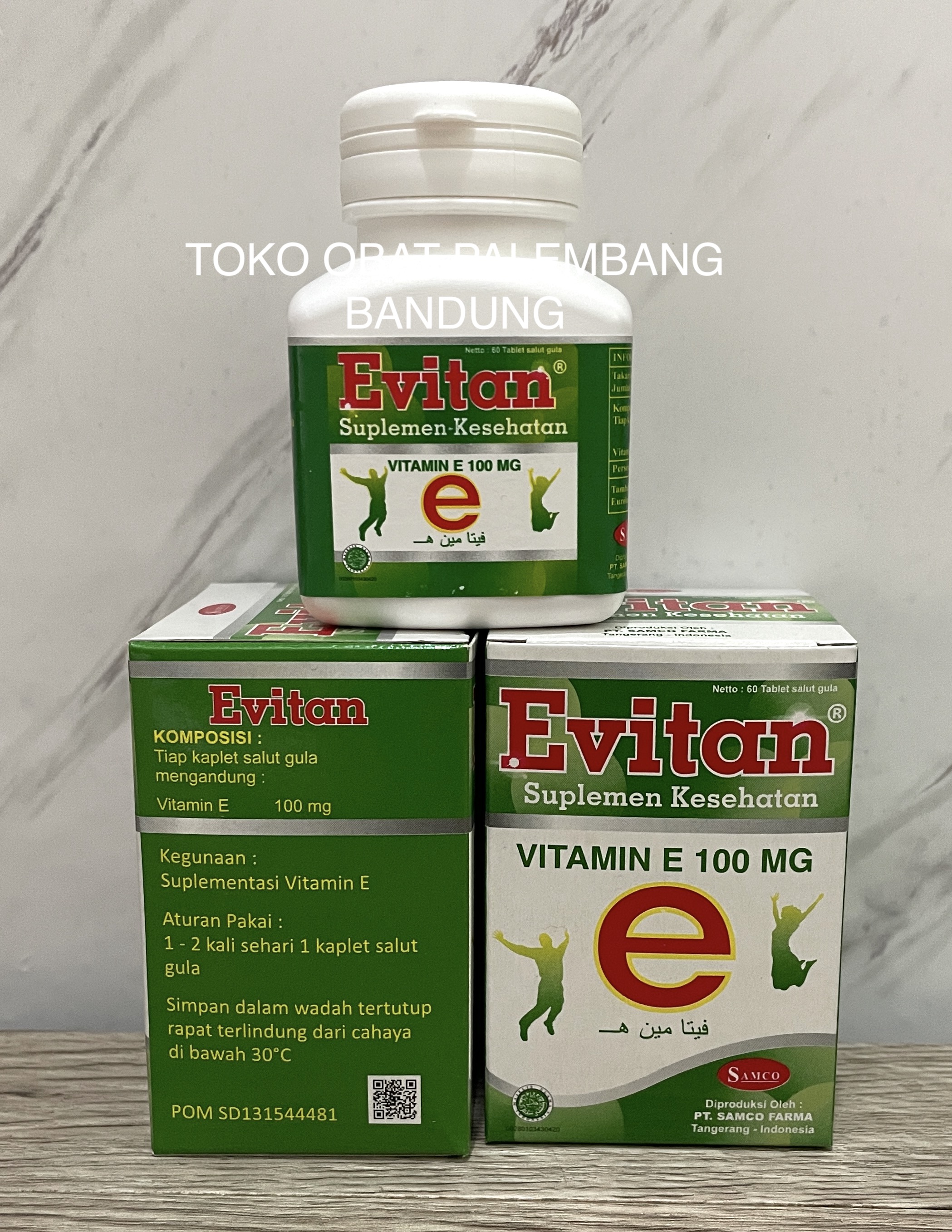 EVITAN 60 TABLET VITAMIN E VITAMIN E 100MG VITAMINE VITAMINE SAMCO VIT