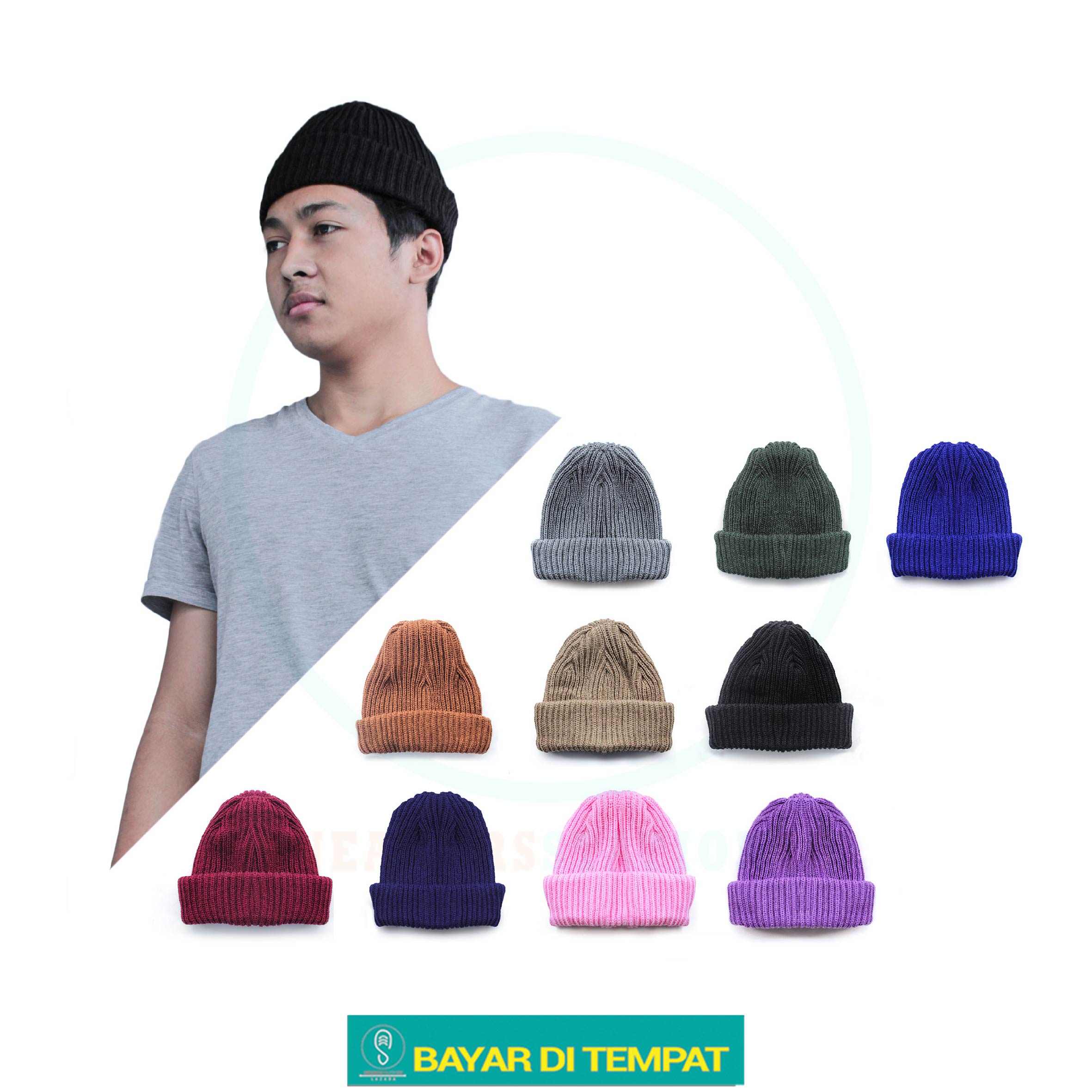 Kupluk Beanie HAT TOPI Rajut Beanie Hat 