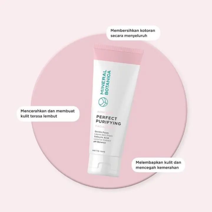 mineral botanica acne care perfect purifying facial foam