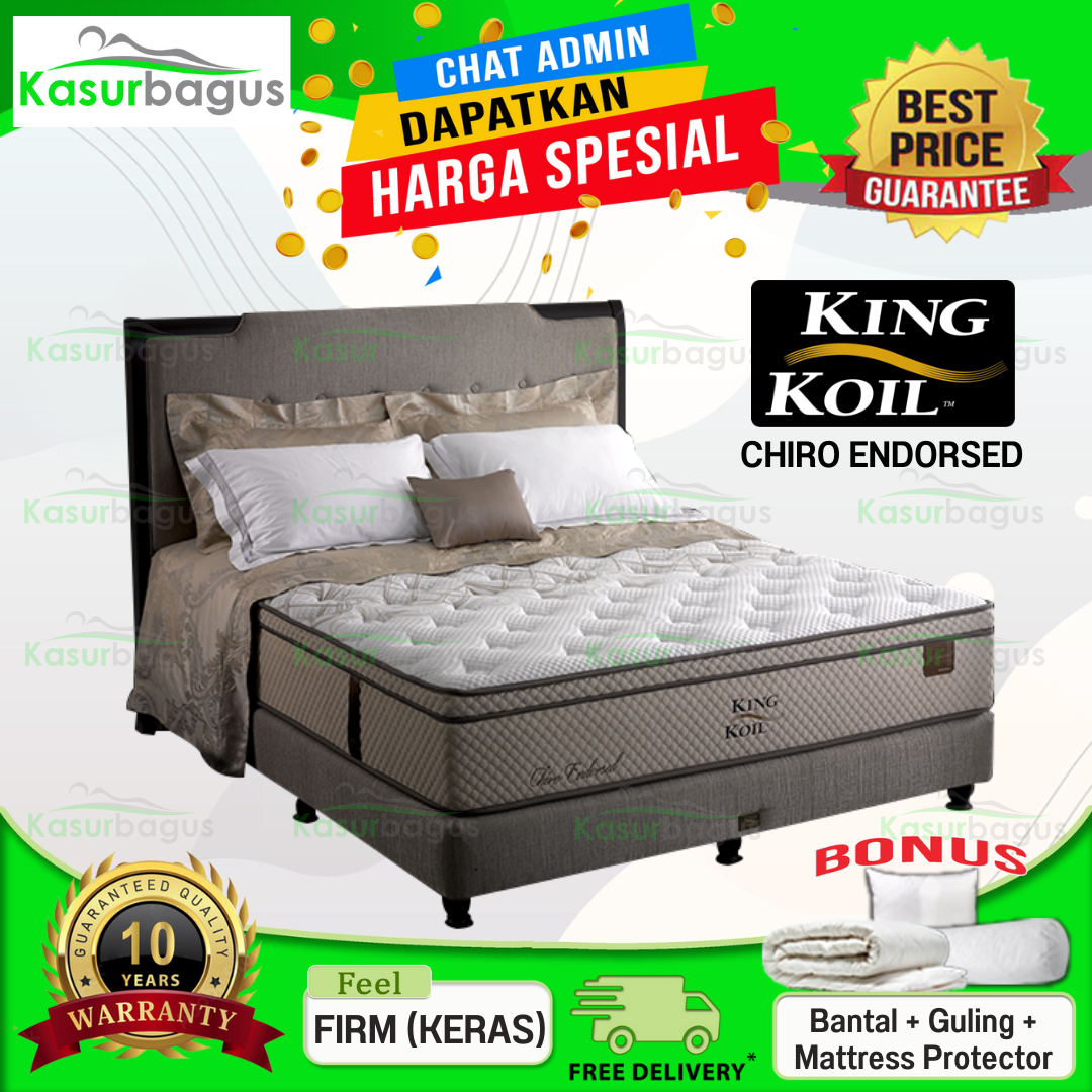 New King Koil Kasur New Chiro Endorsed Full Set 160x200 Lazada