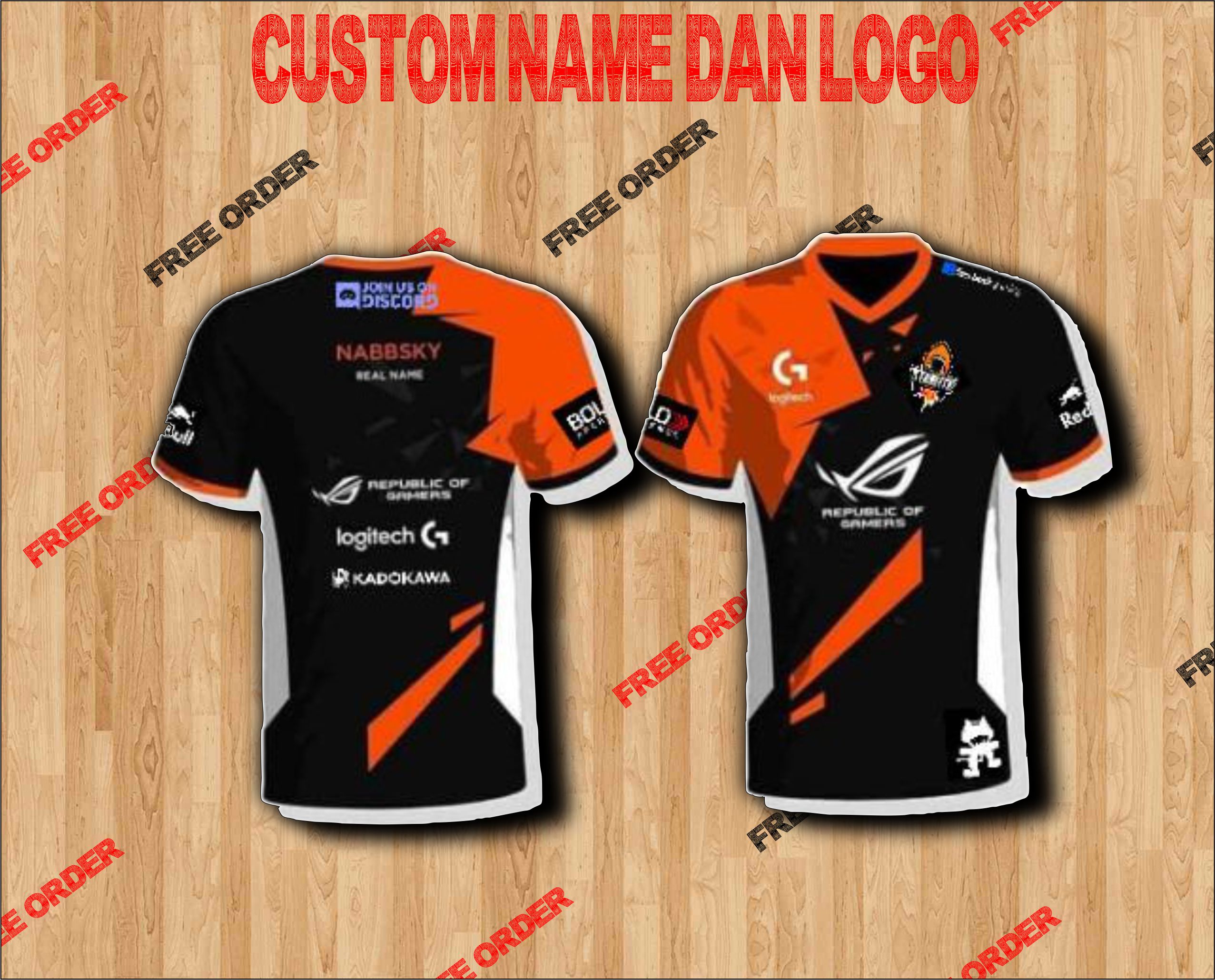 custom baju esport