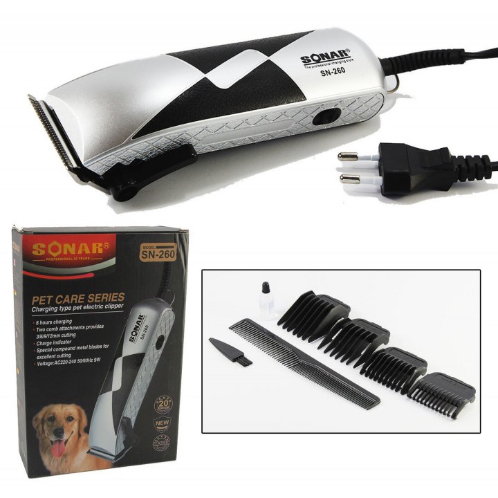 Pet Clipper Sonar SN-260 Alat Pencukur Rambut Bulu Hewan