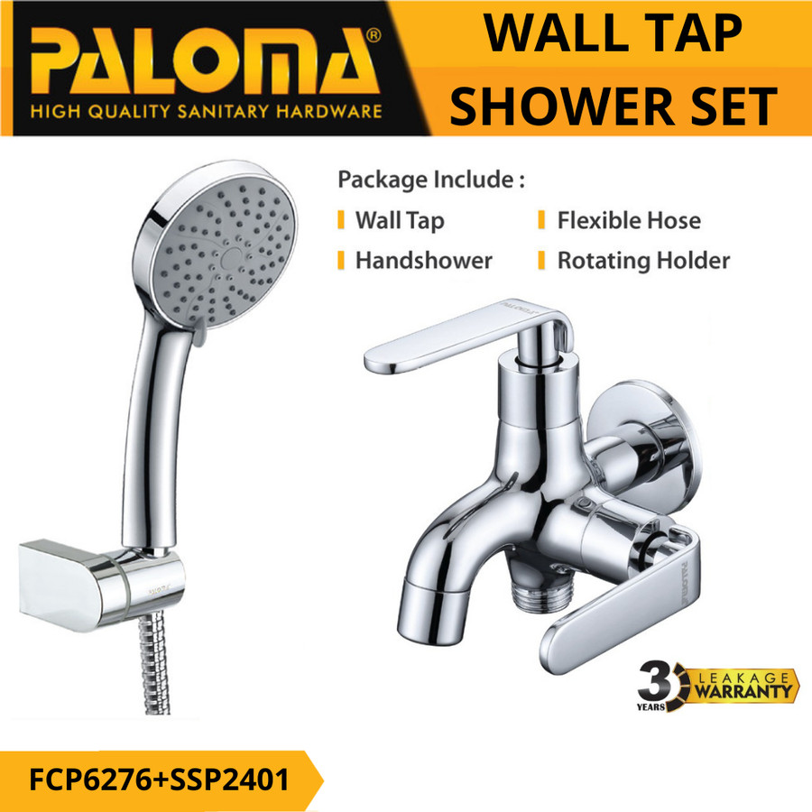PALOMA FCP 6276 SSP 2401 Paket Keran Cabang Shower Set Mandi Tembok PALOMA FCP 6276 SSP 2401 Paket Keran Cabang Shower Set Mandi Tembok