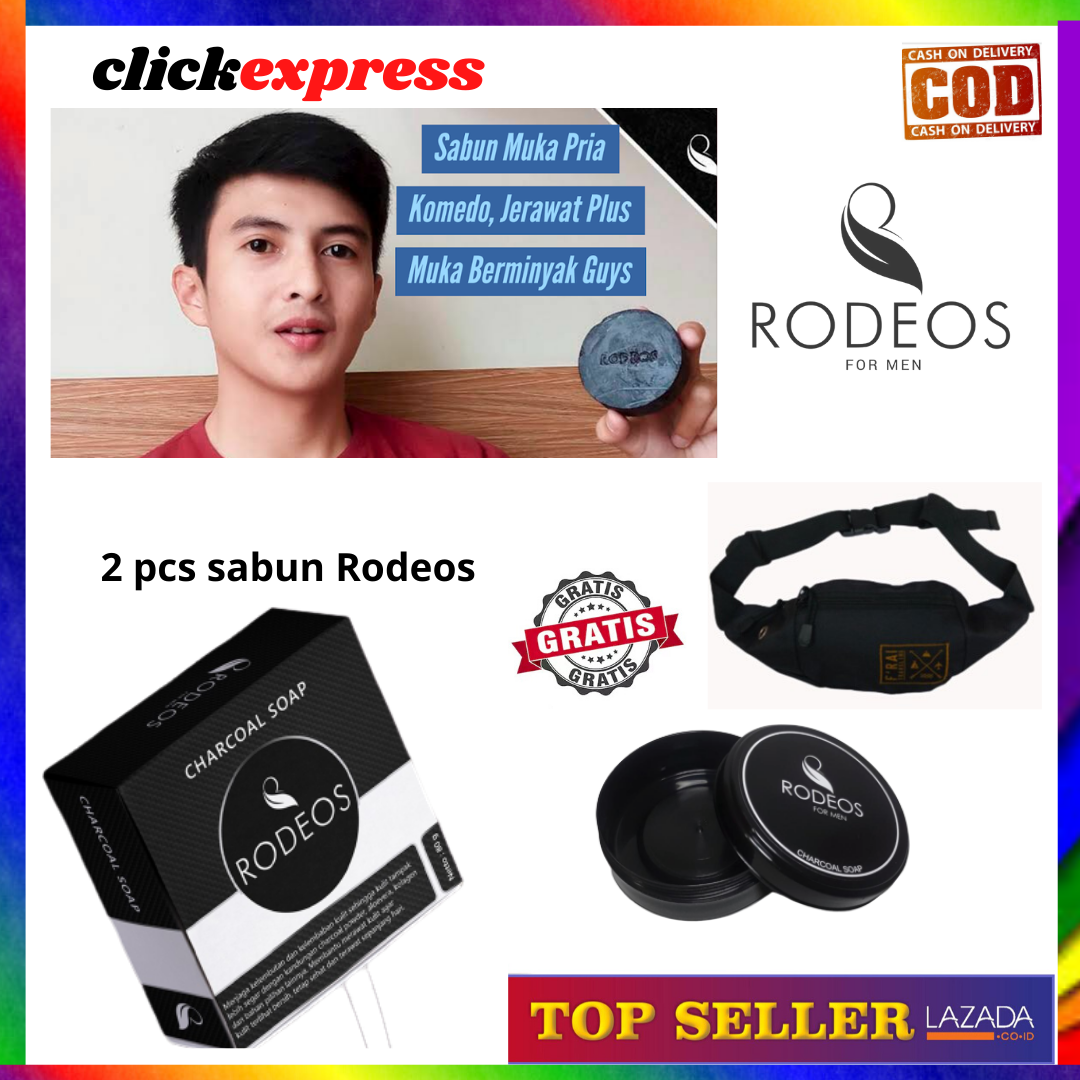 Pembersih Wajah Pria Double Bonus 2 Pcs Rodeos Men Original Sabun Rodeos Men Original Gratis Waistbag Dan Wadah Rodeos Original Bpom Lazada Indonesia