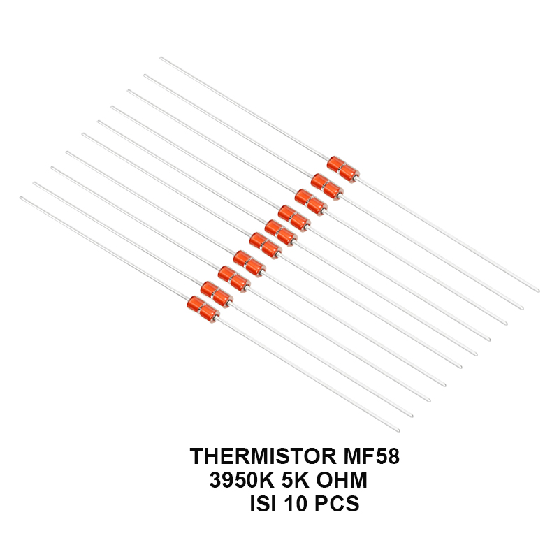 Lot De 20 Thermistances NTC MF58 10K Ohm 3950B – Capteur Température Axial, -55°C à 250°C