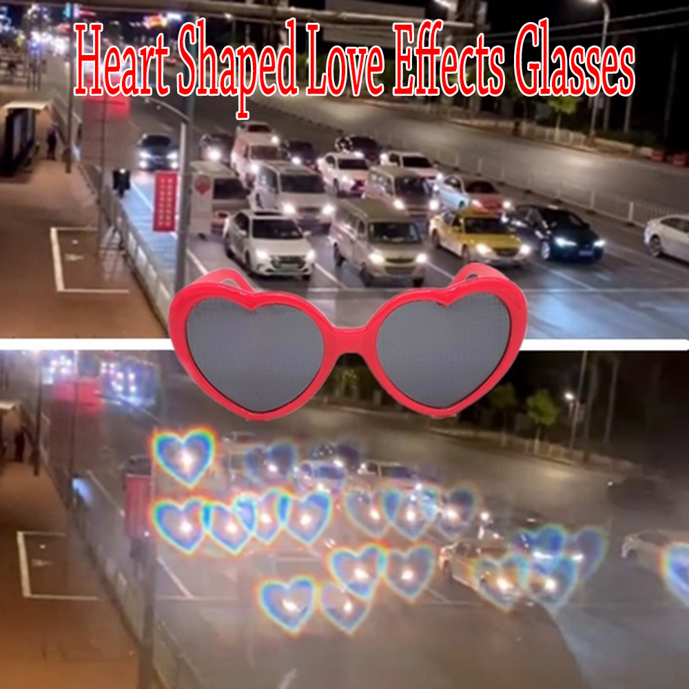 PANP ใหม่ทนทานยาวนานแฟชั่นไฟรูปหัวใจ Become ภาพพิเศษแว่นตาหัวใจแว่นตากระจายแสง