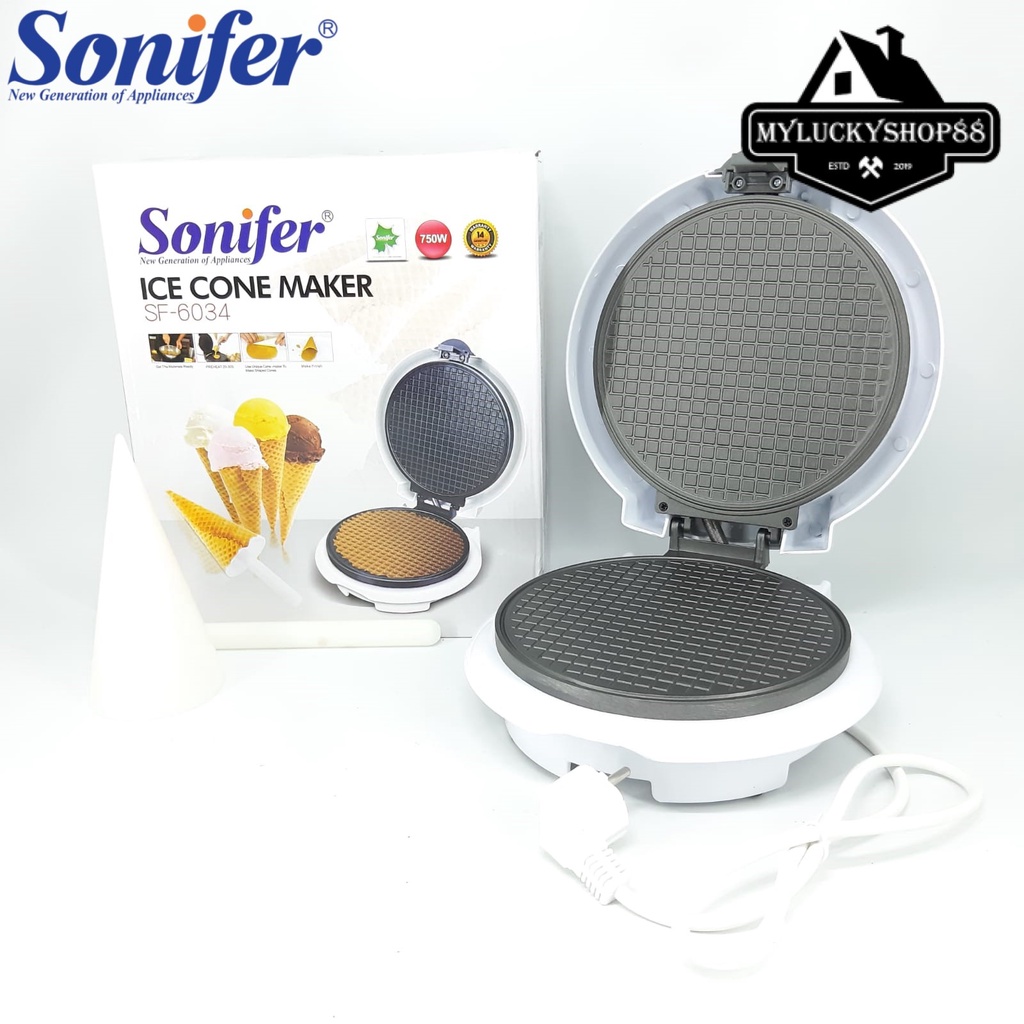 Sonifer SF6034 Ice Cone Maker Alat Pembuat Kerucut Kue Es Krim SF6034