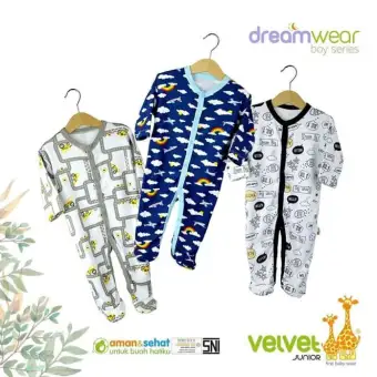 velvet junior sleepsuit