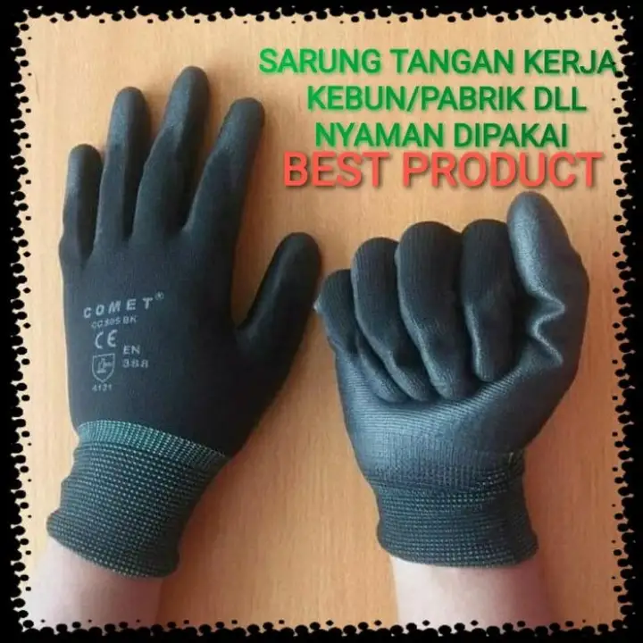 Terlaris Bisa Cod Sarung Tangan Comet Kain Nylon Karet I Sarung Tangan Kerja M Sedia Juga Sarung Tangan Pengaman Lazada Indonesia