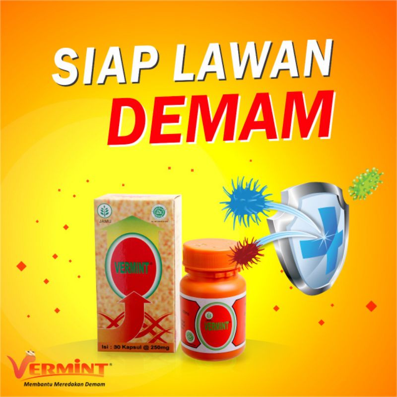 Vermint obat demam isi 30 kapsul Obat Typus Meriang | Lazada Indonesia