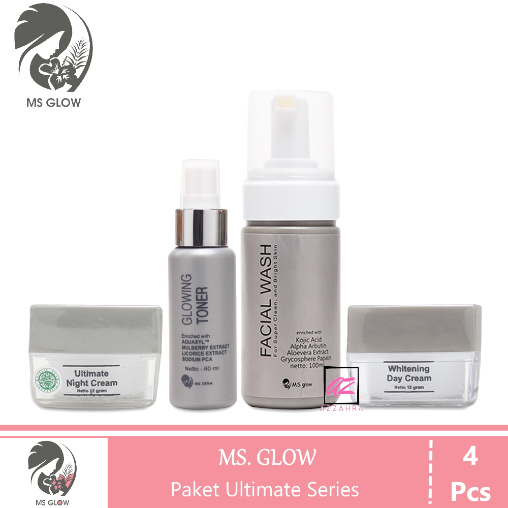 Ms Glow Paket Ultimate Series Mengatasi Flek Mencerahkan Wajah Origina 100 Halal Bpom