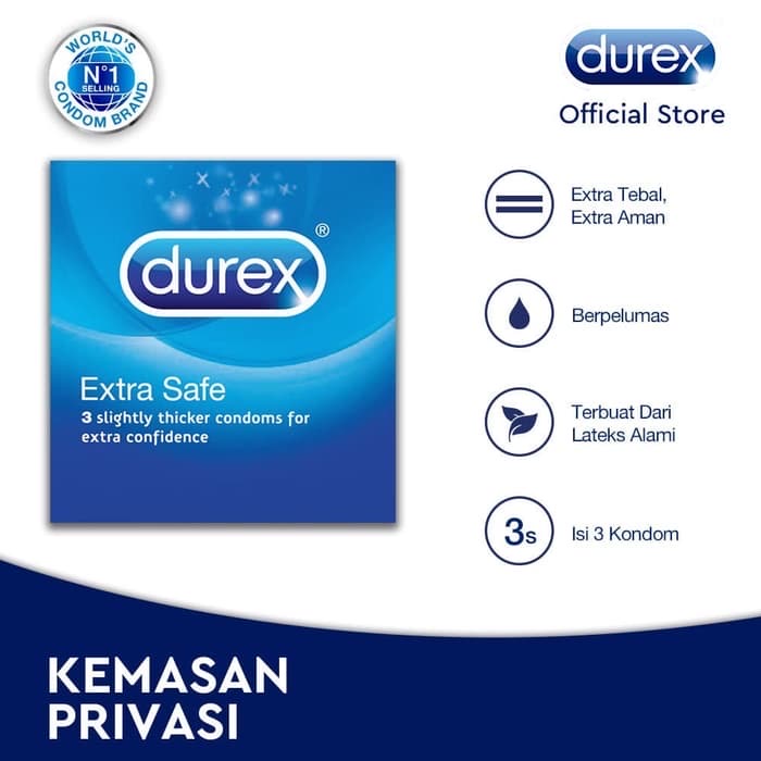 Kondom Durex Extra Safe isi 3 Pcs | Lazada Indonesia