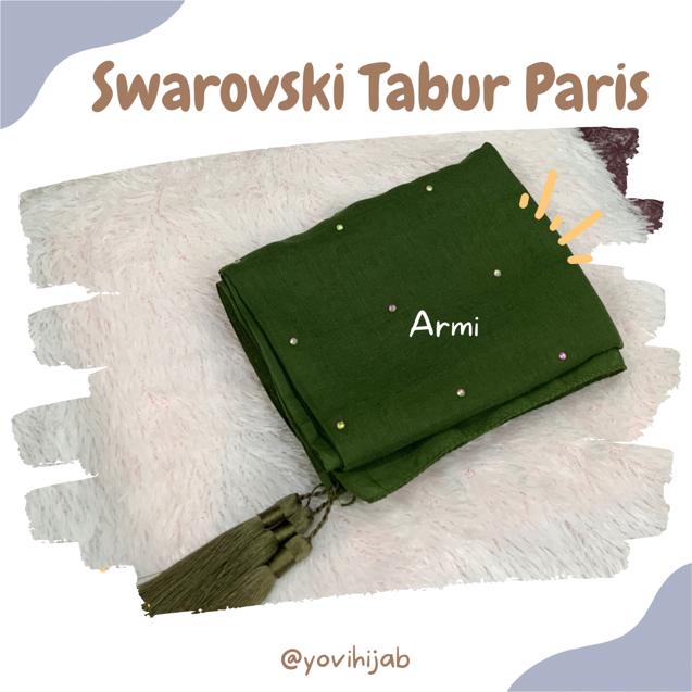 Hijab segiempat katun paris jadul tasel premium tiga sisi payet