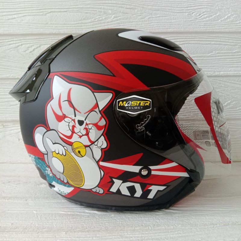 Helm Half Face KYT Dj Maru Custom Model Kabuki | Helm Pria | Helm Murah