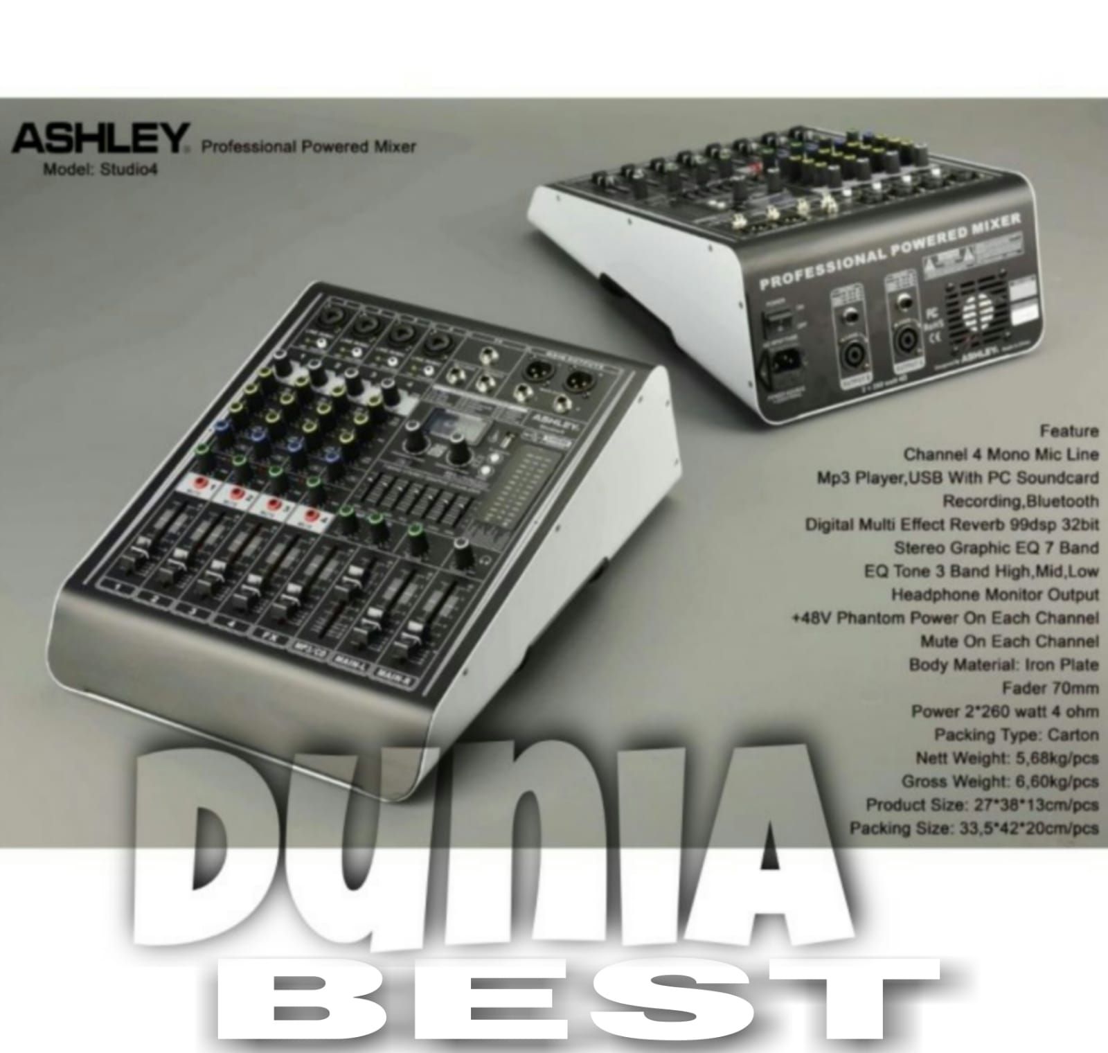 Power Mixer Ashley Studio 4 Original 4 Channel Lazada Indonesia