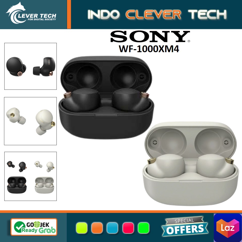 Sony WF-1000XM4 Wireless Noise Canceling Headphones Silver Lazada  Indonesia
