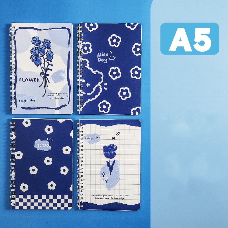Buku Tulis A5 /Notebook A5/buku gulungan A5/Buku Tulis Sekolah isi 60