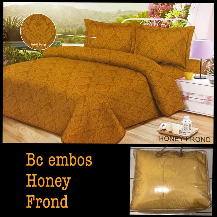 Bed Cover Bedcover King B2 Sprei Selimut Kasur KATUN JEPANG EMBOS Tidur Murah Bc Embos Honey Frond