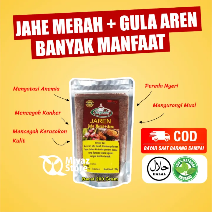 Best Seller Jahe Merah Gula Aren Bubuk 200 Gram Bisa Cod Lazada Indonesia